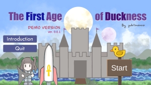 The First Age of Duckness Title Screen