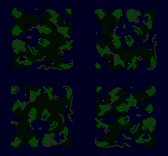 Computer-generated Ultima 1 world map by Dino