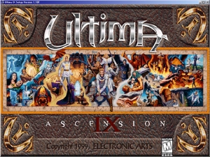 The setup screen, showing the Tapestry of the Ages